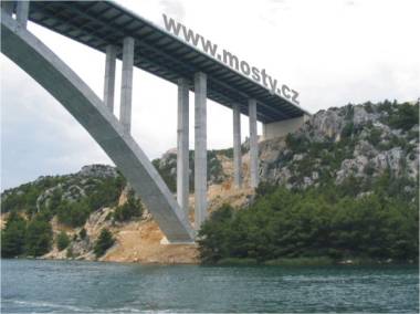 silniční most Krka - Chorvatsko