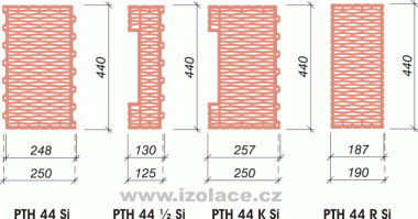 P�ehled v�robk� cihel POROTHERM 44 Si