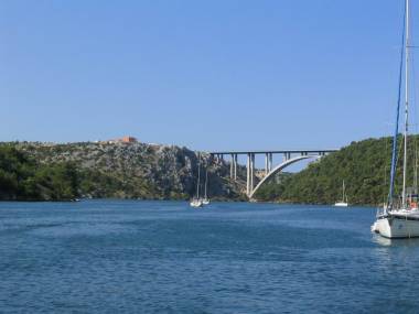 pohled z m�ste�ka Skradin